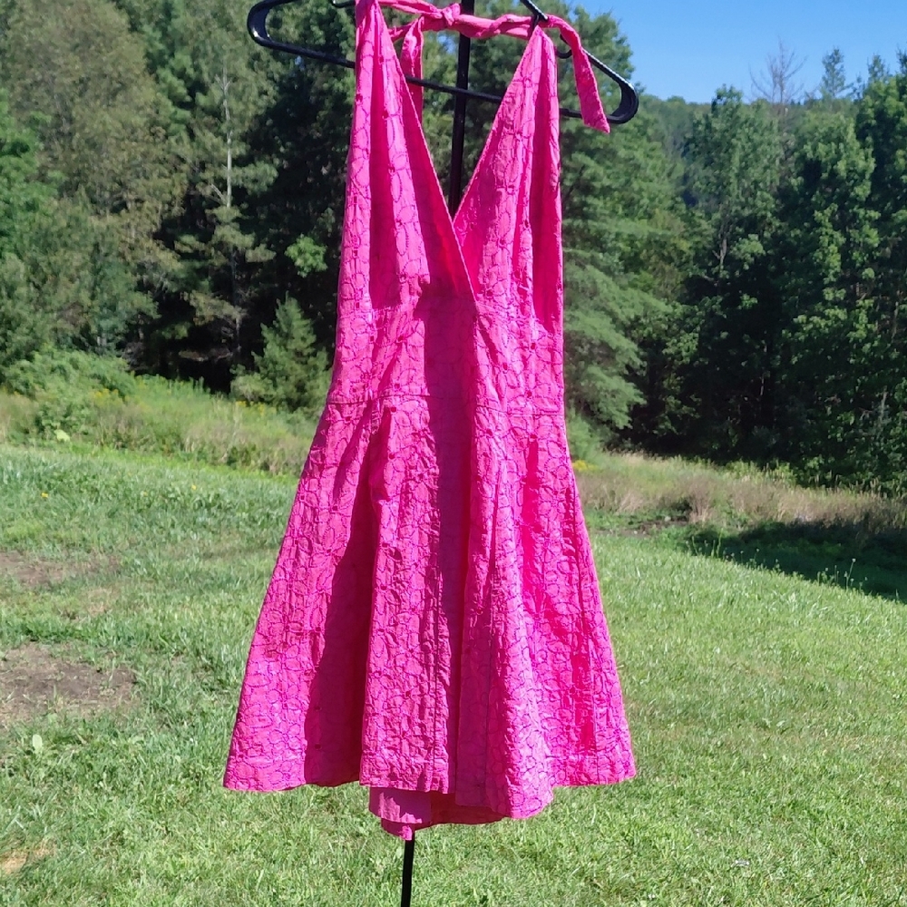 Isaac Mizrahi Vibrant Pink Dress